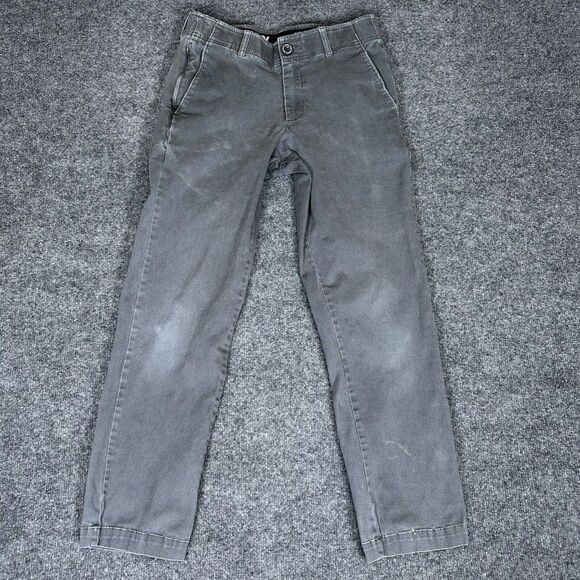 Dixxon Chino Pants Mens 30x30 Grey D-Flexx Workwear Straight Leg Low Rise Adult - Picture 1 of 9